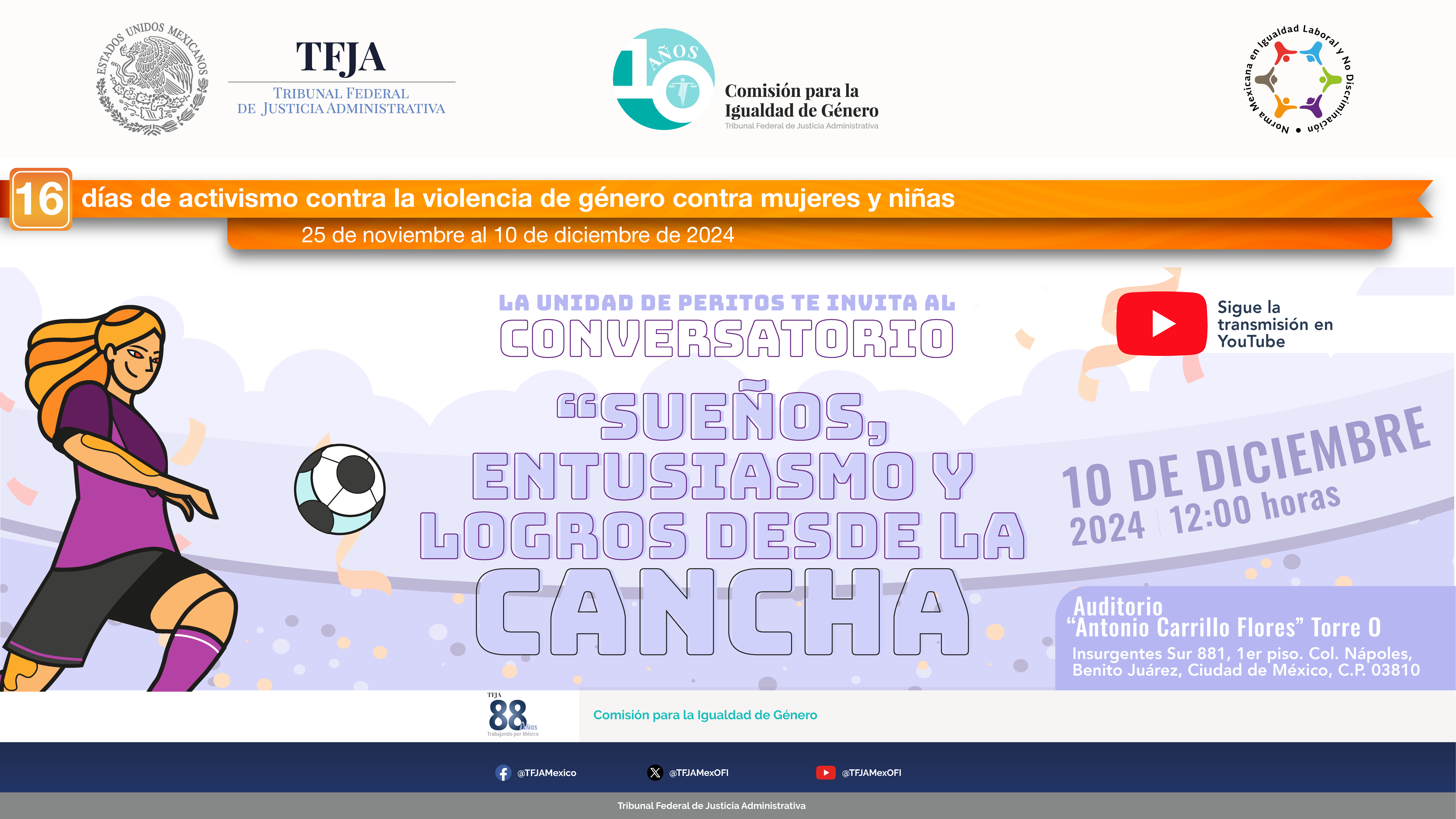Conferencia “Sueños, entusiasmo y logros desde la cancha” 