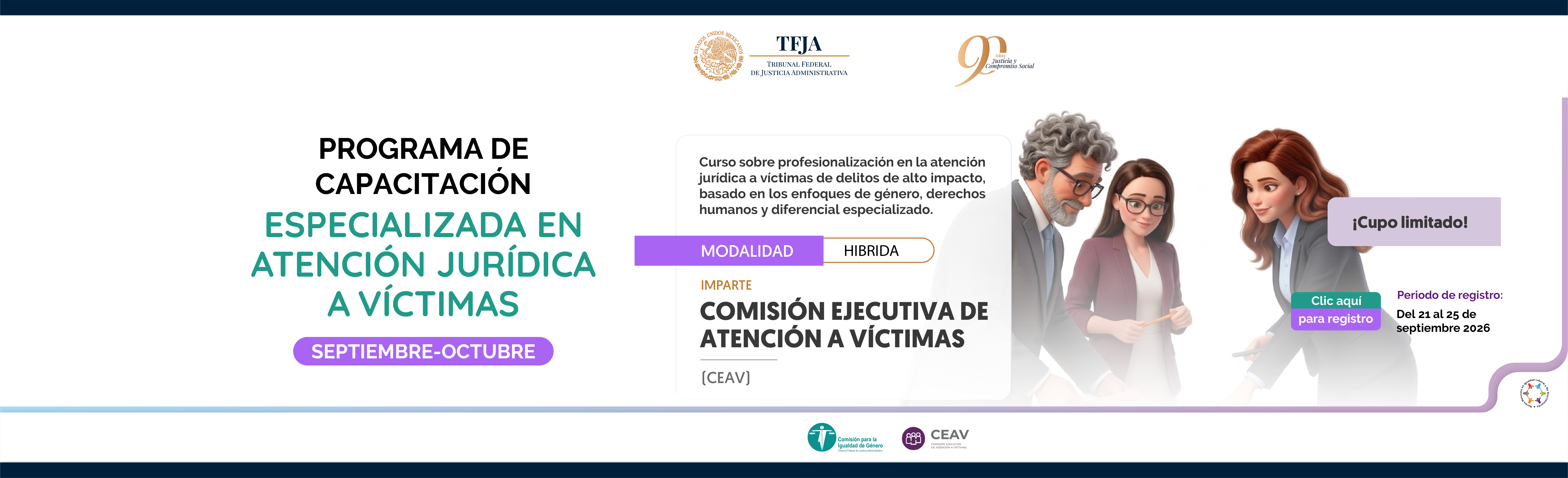 Programa de capacitación especializada en atención jurídica a víctimas