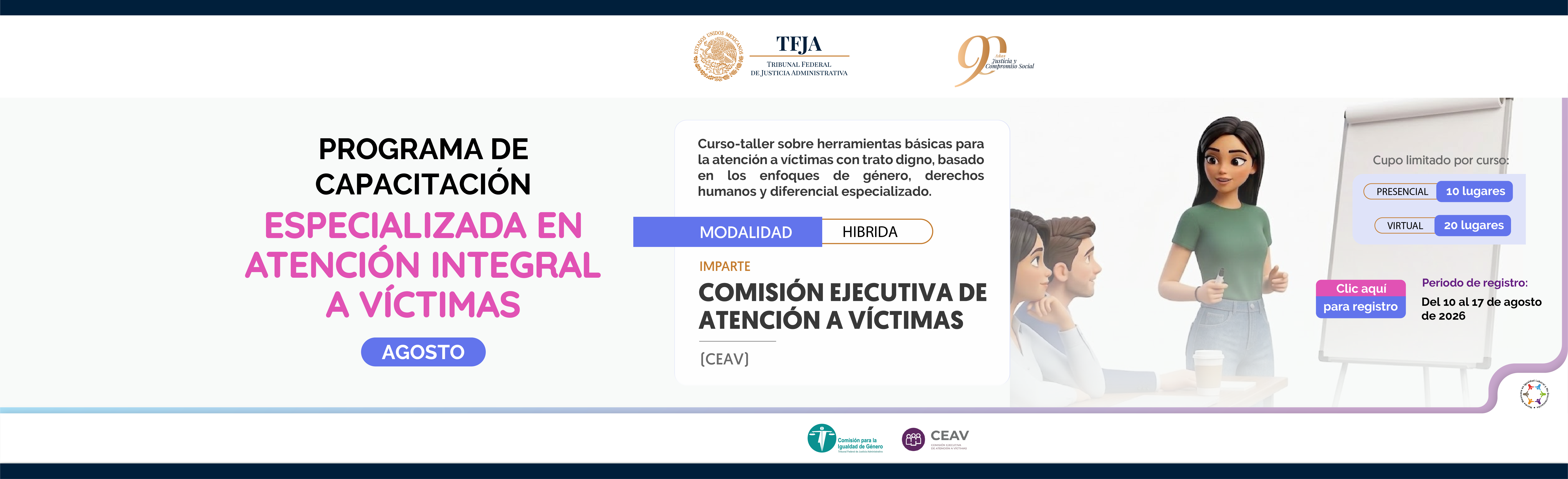Programa de capacitación especializada en atención integral a víctimas