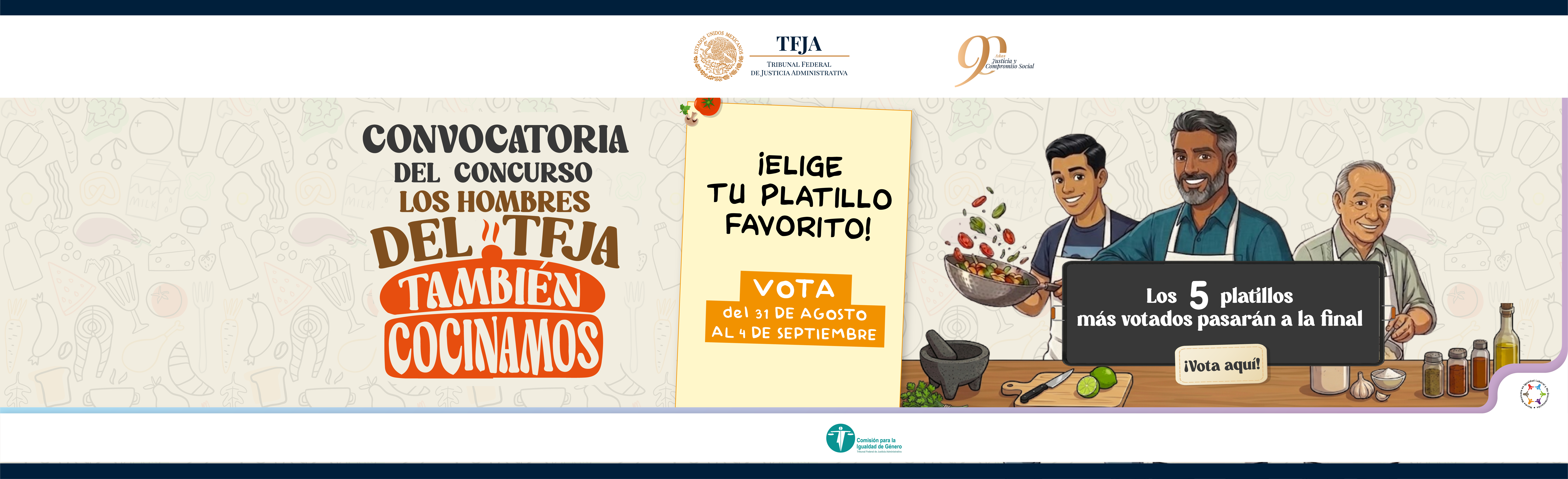 Votación concurso los hombres también cocinamos