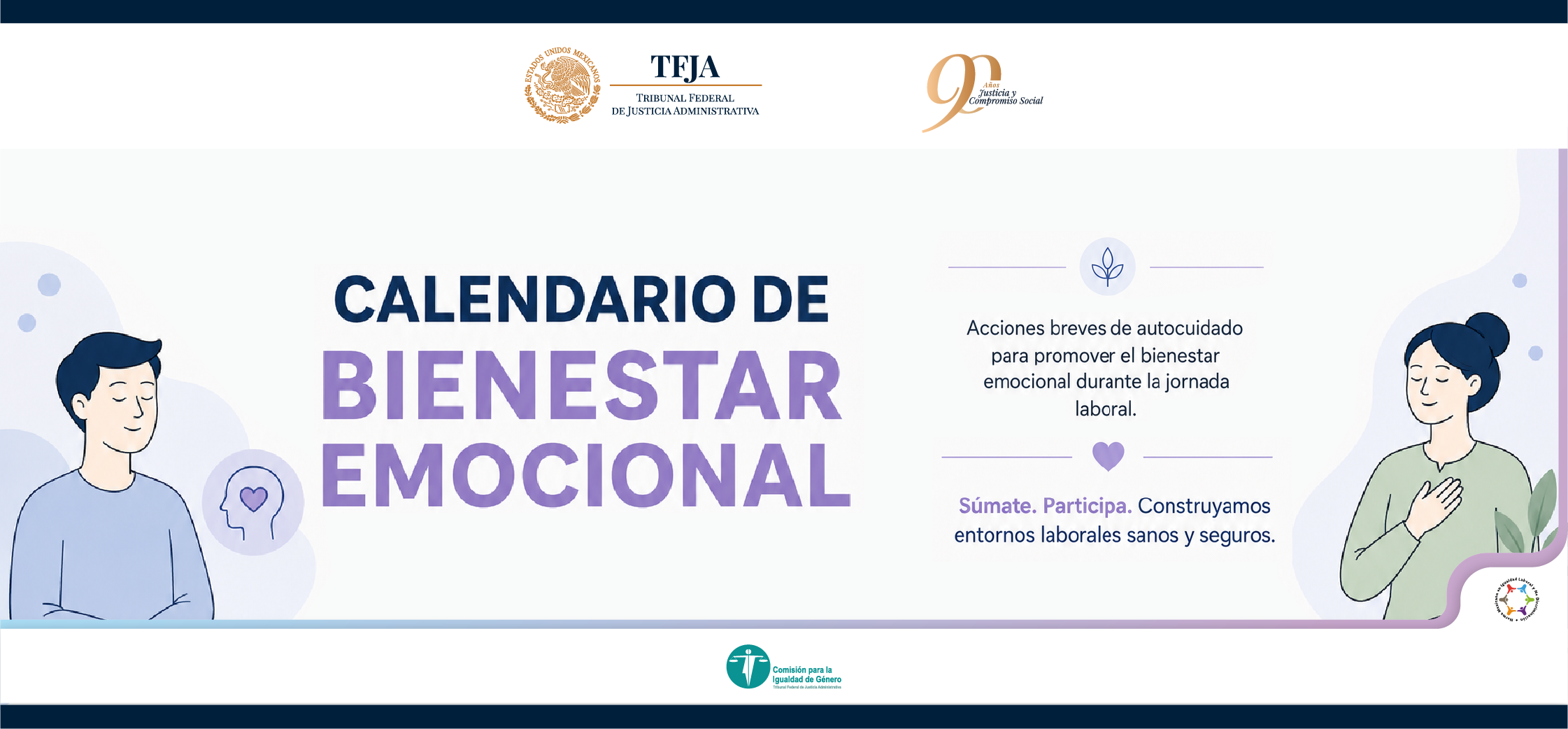 Calendario de bienestar emocional