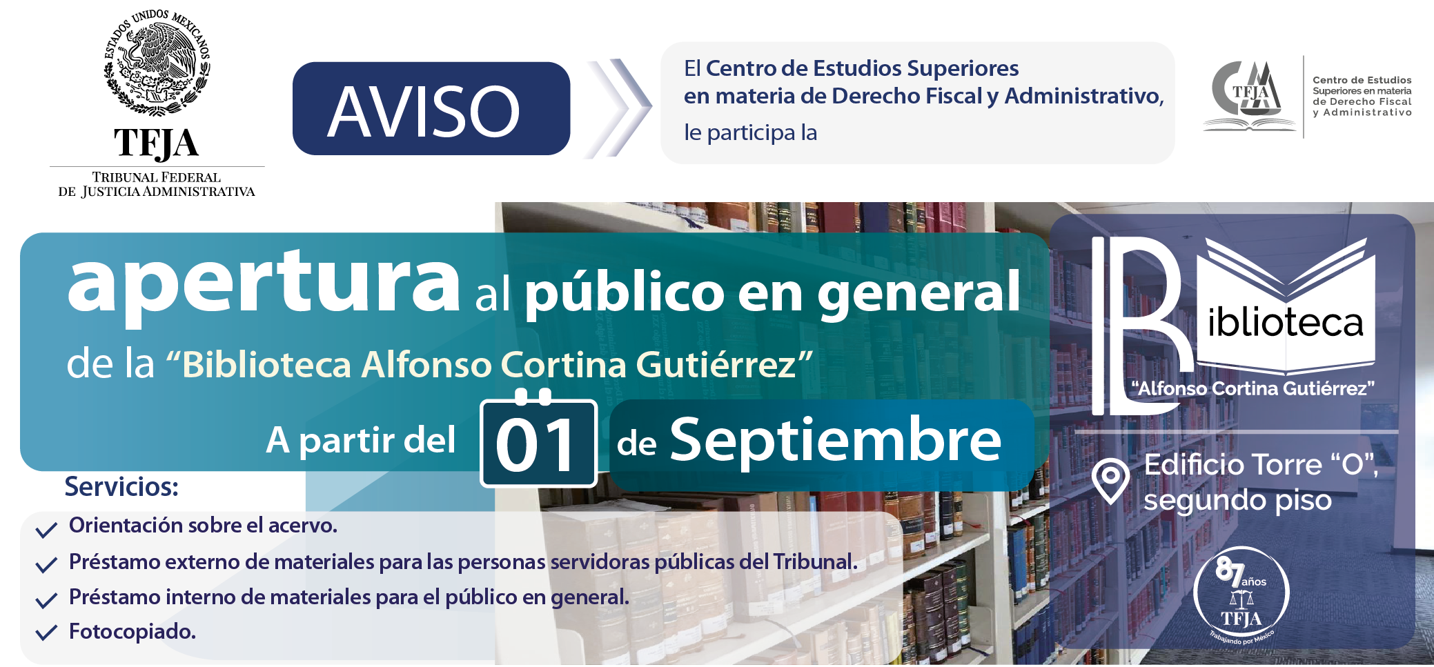 Apertura Biblioteca