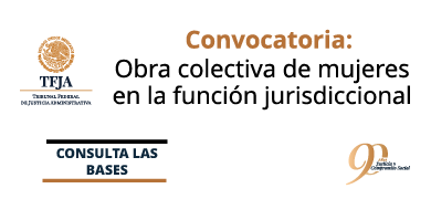 Convocatoria “Obra colectiva de mujeres en la función jurisdiccional”